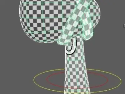 Stone age hammer 3D model