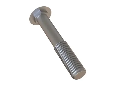 Carriage bolts 3D Model 3D model