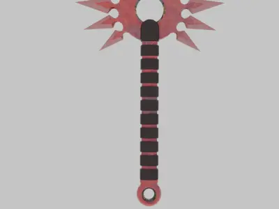 Red Edge Sword 3D model