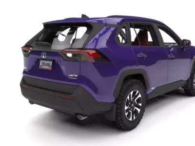 TOYOTA R4V4 HYBRID 2024  Low-poly 3D model