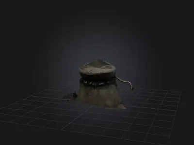 Gunpowder Low-poly 3D model