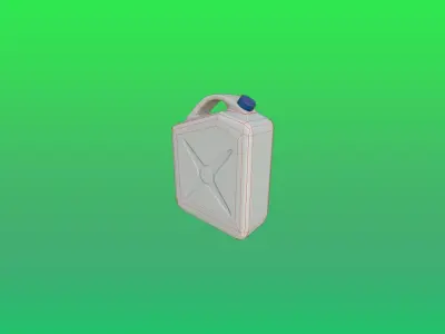 Canister Plastic Game Ready Model Low-poly 3D model
