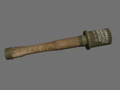 grenade WW2 Low-poly 3D model