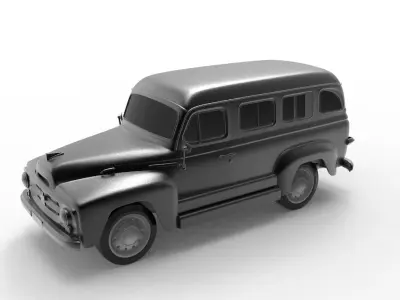 International Harvester 1953 Low-poly 3D model