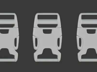 Tactical Style Bag Buckles Clips 3D model