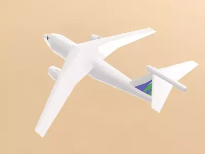 Fictional Jetliner Do-228JET Inspired series 3D model