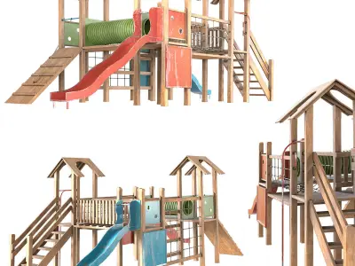 Kids playground 3D model get