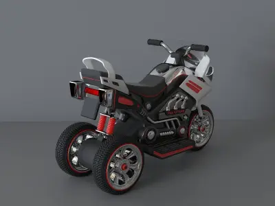 Childrens plastic sports bike 3D model