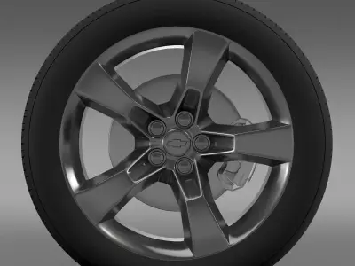 Chevrolet Camaro 2010 wheel 3D model