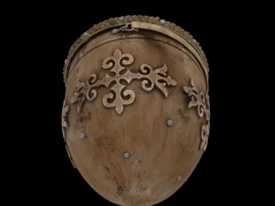 Kazakh Traditional Drum Dauilpaz 3D model