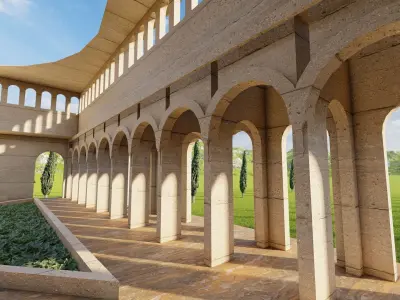 Parthenon Temple-Historical Greek Temple 3D model buy