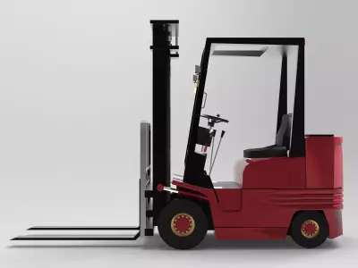Forklift Low-poly 3D model purchase
