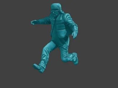 Actual Male Truck Driver AMTD 005 3D print model