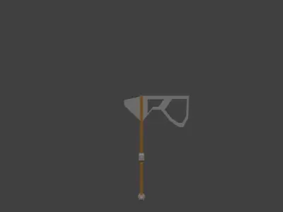 Lowpoly Medieval Melee Pack Free low-poly 3D model