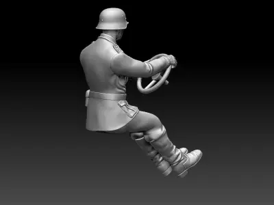 german driver soldier 3D print model purchase