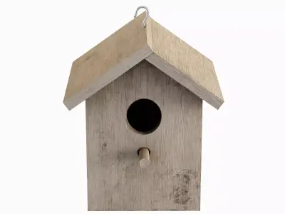 Birdhouse Set Low-poly 3D model