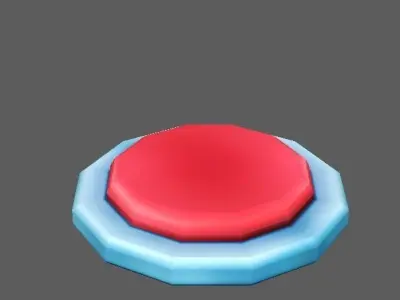 Button Low-poly 3D model purchase