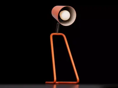 Modern Minimal Desk Lamp Free low-poly 3D model