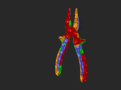 Pliers 3D Model - Game Ready Low-poly 3D model