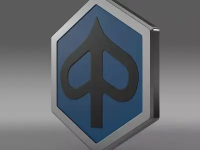 piaggio logo 3D model by Sergey