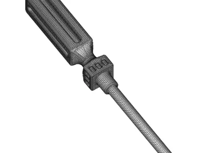 Plastic Star Screwdriver Toy 3D model