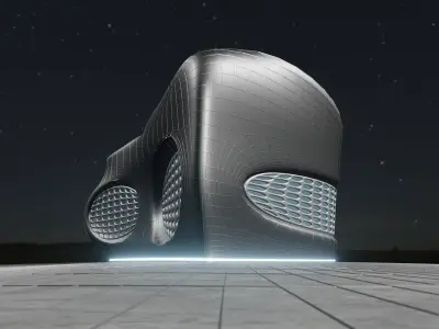 Sci-fi Building 3D model purchase