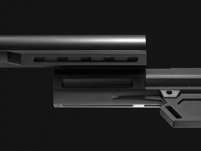 Shockwave Blade 2M Pistol Stabilizer - Pistol Brace - Game Asset Low-poly 3D model