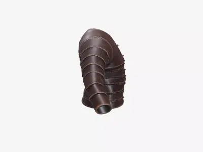 Ancient Armor LeatherArmor 3D Model Game Ready PBR Low Poly Low-poly 3D model