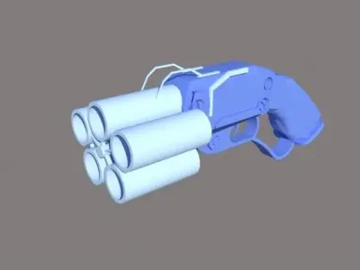 Wip weapon standerd edition 2 Low-poly 3D model