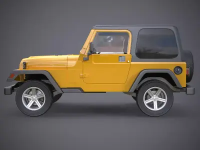 Wrangler TJ Hardtop 3D model