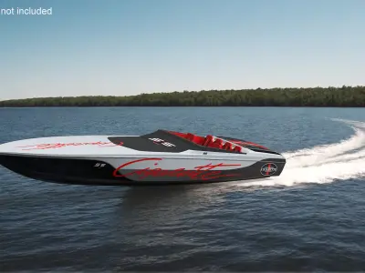 Cigarette Boat 515 Red 3D model