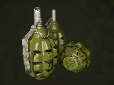 F1 Soviet Grenade - Limonka Free low-poly 3D model