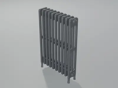 Classic Cast Iron Radiator 3C10 3D model