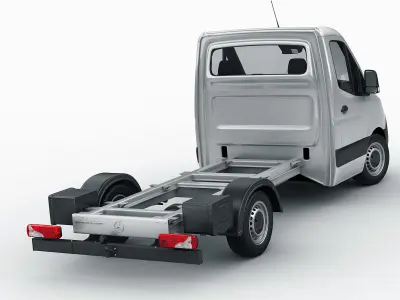 Mercedes Sprinter 2018 pickup 3D model