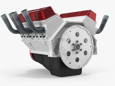 V8 Car Engine 3D model