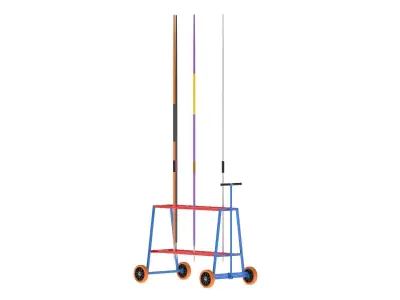 Athletics Javelin Trolley 3D model