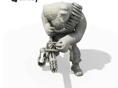 Combatt for Unity Low-poly 3D model