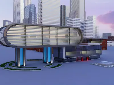 Modern Building Free 3D model
