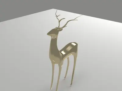 A sika deer model 3D model