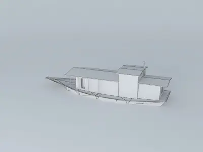 Huizhou Tanka people boat Free 3D model