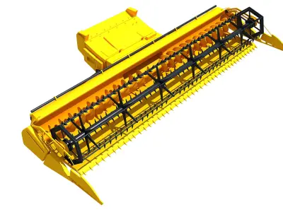Combine Threshing  3D model