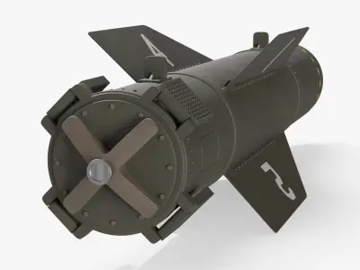  AN-M66 2000 lb Aerial Bomb Dark Green 