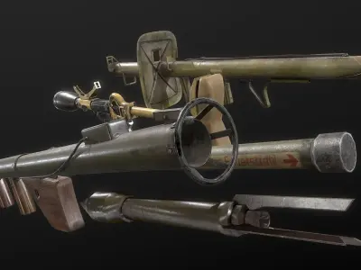 WW2 Rocket Launcher Weapons PACK