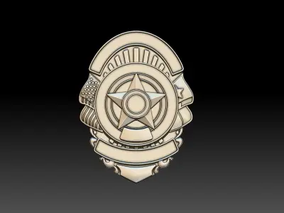 Haltom City PD Badge 3D print model