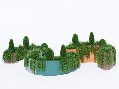 Modular Planters part 2 3D model