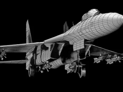 Sukhoi Su- 27  3D model