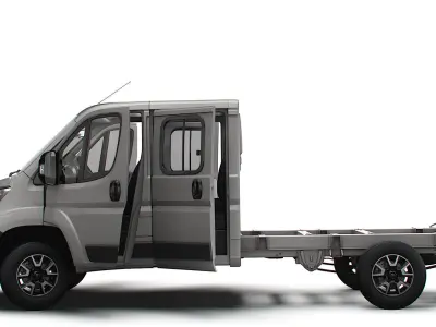 Opel Movano Chassis HQInterior CrCab 3800WB 2023 3D model