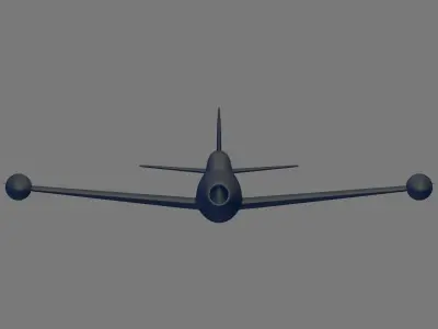 F-84G-21-RE Thunderjet 3D model