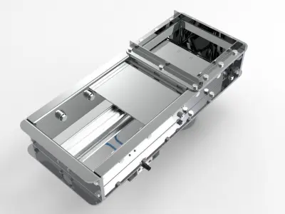 Pneumatic Slide Gate 3D model