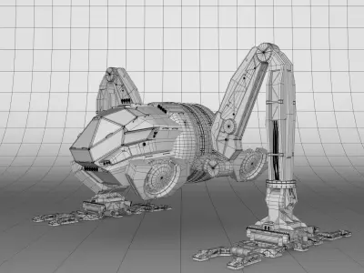 Moon Tug 3D model